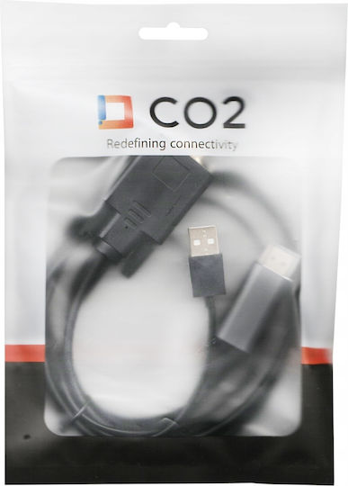 Kabel HDMI-Stecker - VGA-Stecker 1m Gray