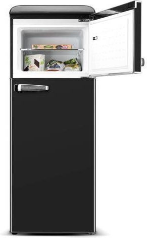 ETA Retro Fridge-Freezer 215lt H148.2xW55.2xD62.1cm Black 253890020E