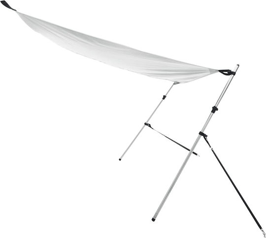 vidaXL Aluminium Boat Canopy L170xW170xH113cm White