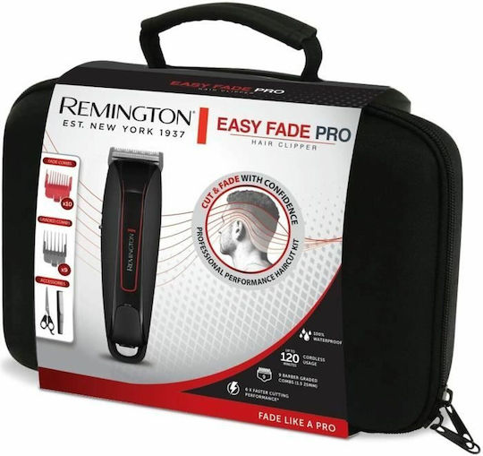 Remington Easy Fade Pro Rechargeable Hair Clipper Black HC550