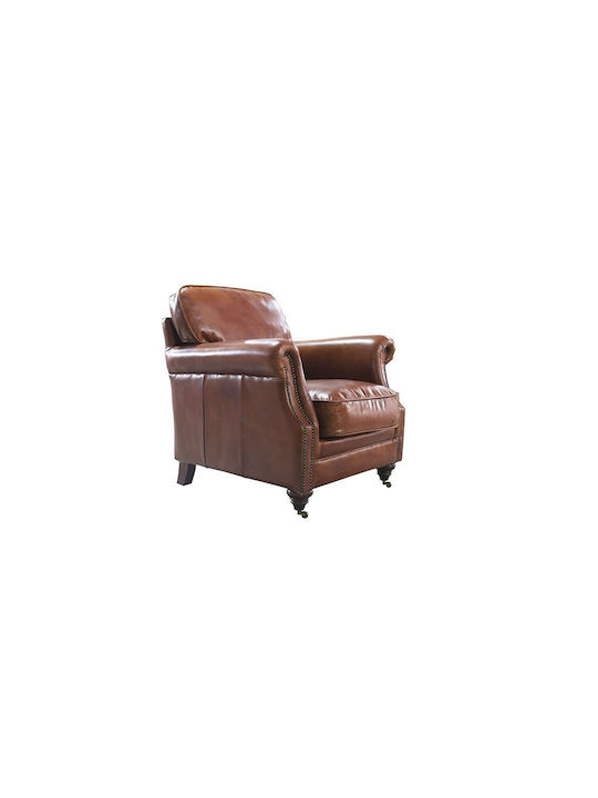 Armchair from Genuine Leather Buffalo leather (3081) 82x89x79cm