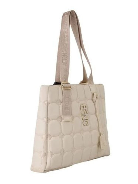 FRNC Damen Tasche Schulter Beige