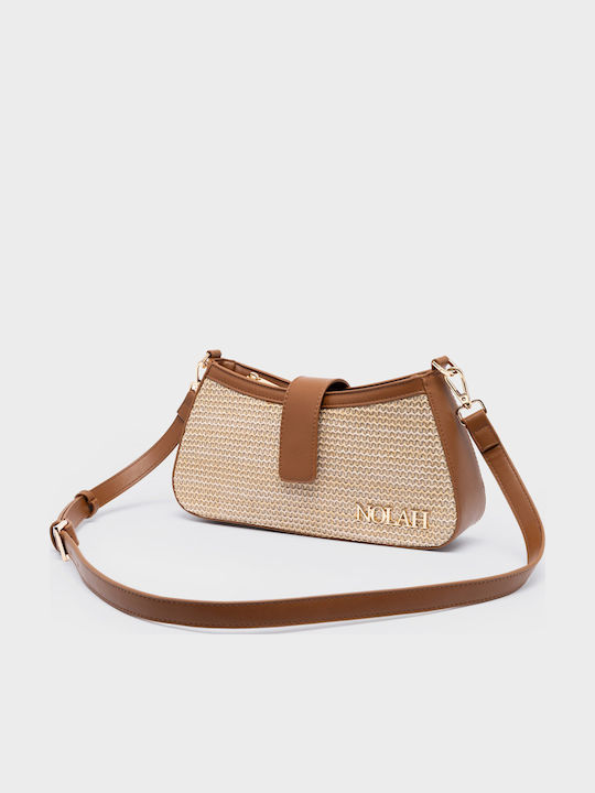 Riviera Γυναικεία Τσάντα Ώμου Beige Brown