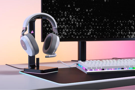 Corsair HS65 Безжичен Надушници Геймърски слушалки с връзка Bluetooth Бял