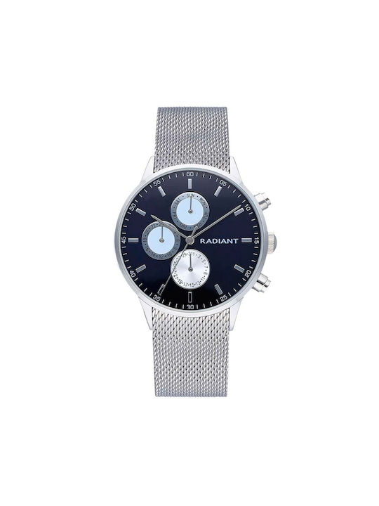 Radiant Ceas Bărbați 41mm Baterie Cu Brățară Metalică Gri