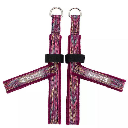 Foot Y Loop Straps-narrow Purple Multi