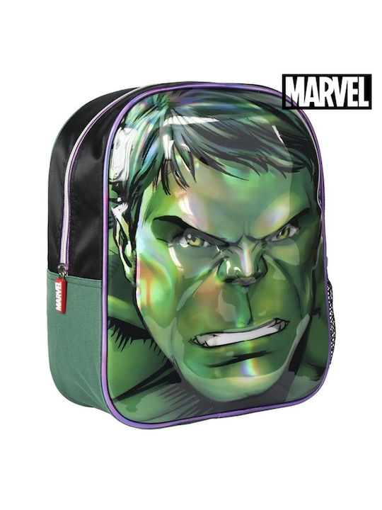 Avengers School Bag Backpack Elementary, Elementary in Green color L25 x W10 x H31cm