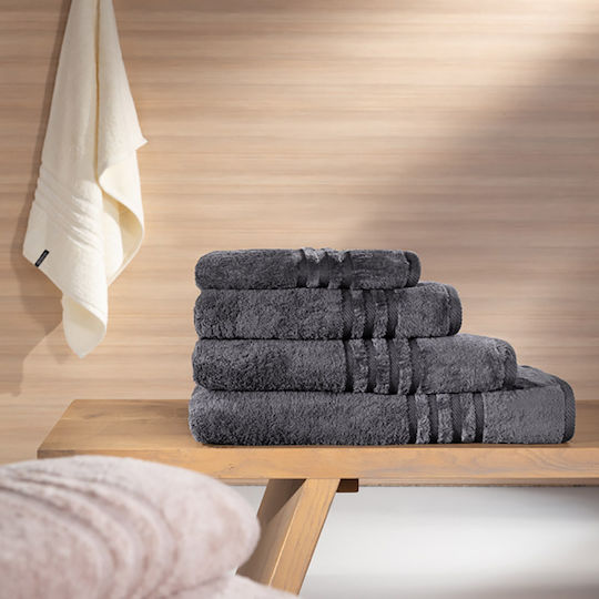 Guy Laroche Πετσέτα Προσώπου Bonus 50x90εκ. Anthracite Βάρους 560gr/m²