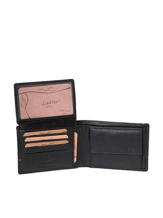 Leather Men's Wallet Classic with RFID Black