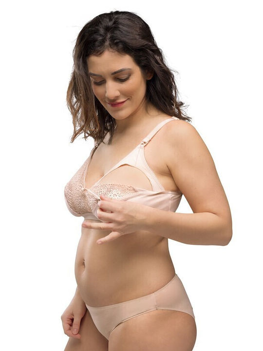 Carriwell Maternity & Nursing Bra with Clips Rose Beige