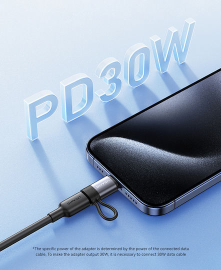 Usams Us-sj677 Конвертор USB-C мъжки към USB-C женски Сив 1бр