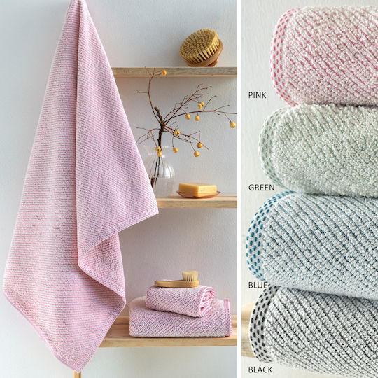 Palamaiki Bath Towel Set 3pcs Harvey Blue Weight 450gr/m²