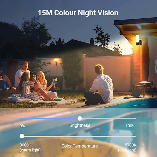 Ezviz EL3 IP Überwachungskamera Wi-Fi Full HD+ 3MP Wasserdicht mit Zwei-Wege-Kommunikation und Objektiv 2.8mm