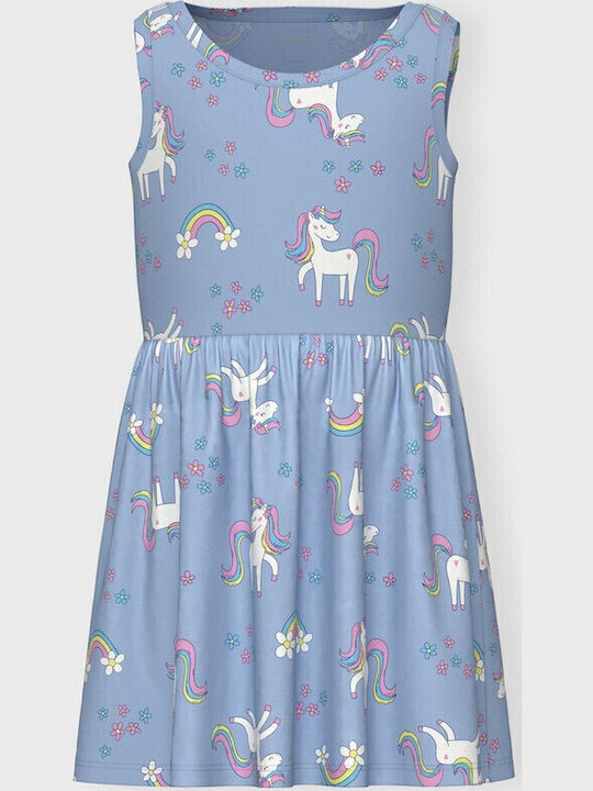 Children's Dress Sleeveless Light Blue