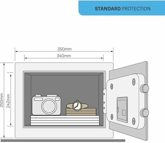 Yale Safe with Digital Lock L25xW35xH25cm S71000106