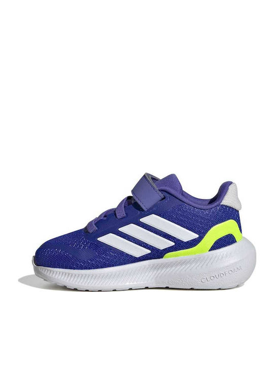Runfalcon 5 Αθλητικά Παιδικά Παπούτσια Running με Σκρατς Lucid Blue / Cloud White / Lucid Lemon