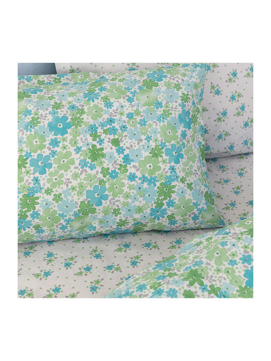 Palamaiki Fashion Life Fl6232 Σετ Σεντόνια Μονά με Λάστιχο 110x200+30εκ. Πράσινο (3τμχ)