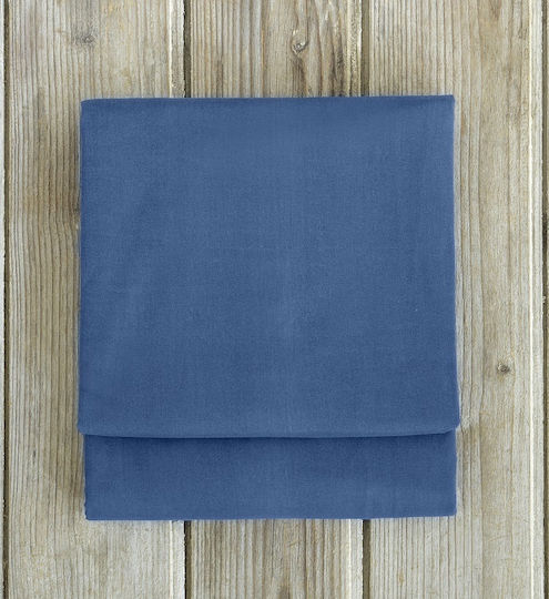 Nima Bettlaken Super-Doppel mit Gummiband 165x205+35cm. Unicolors Dark Denim