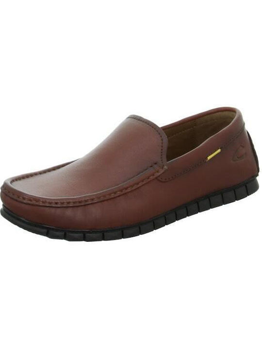 Camel Active Men's Leather Moccasins Tabac Brown