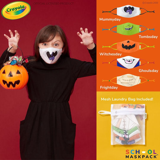 Crayola Маска за защита Тъканна за деца 5бр