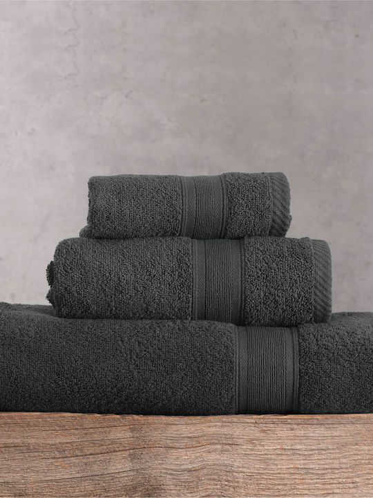 Rythmos Комплект Хавлиени Кърпи 5 Броя Bath Illusion Антрацит Тегло 480гр/м²