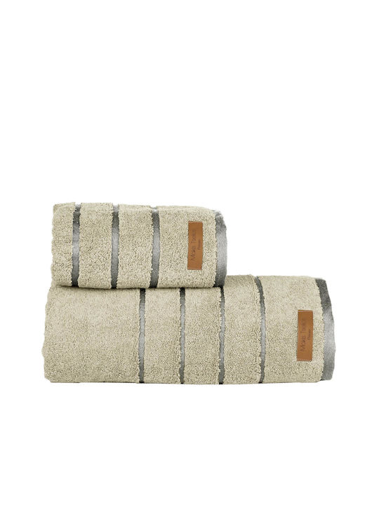 24home.gr Bath Towel Set 2pcs Prive Papyrus Weight 600gr/m²