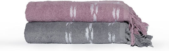 Nef-Nef Homeware Facecloth Garnet 50x90cm Garnet White Weight 500gr/m²