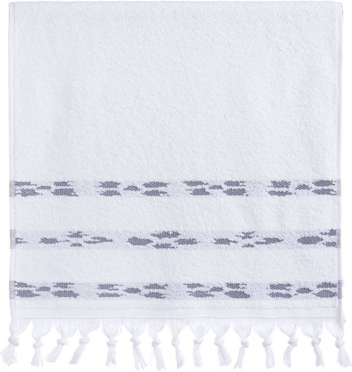 Nef-Nef Homeware Facecloth Garnet 50x90cm Garnet White Weight 500gr/m²