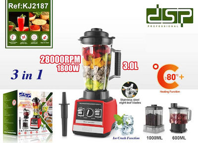 DSP Kj2187 Commercial Blender 1.8kW with Jug Capacity 3lt