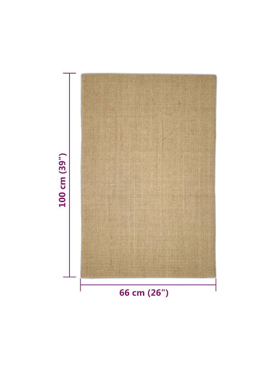 Stâlp de zgâriat cu covor de sisal 66x100 cm