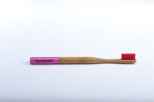 Boobam Brush Style Zahnbürste Mittel Rosa 1Stück