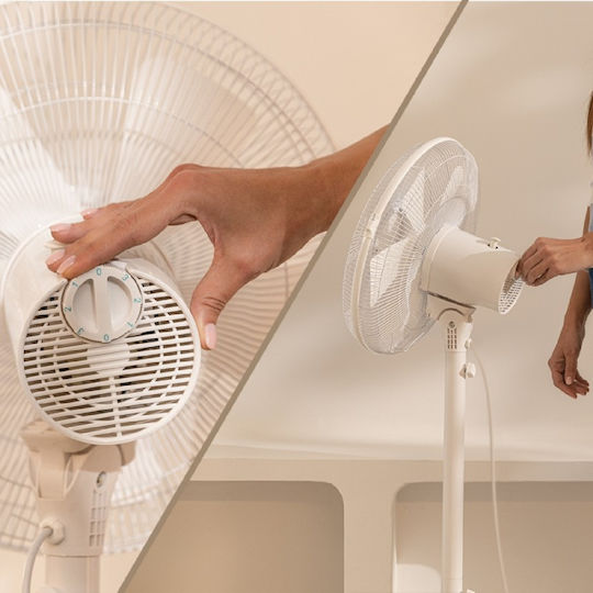 Cecotec EnergySilence 535 Πολυμορφικός Ανεμιστήρας 40W Διαμέτρου 40cm με Τηλεχειριστήριο Λευκός