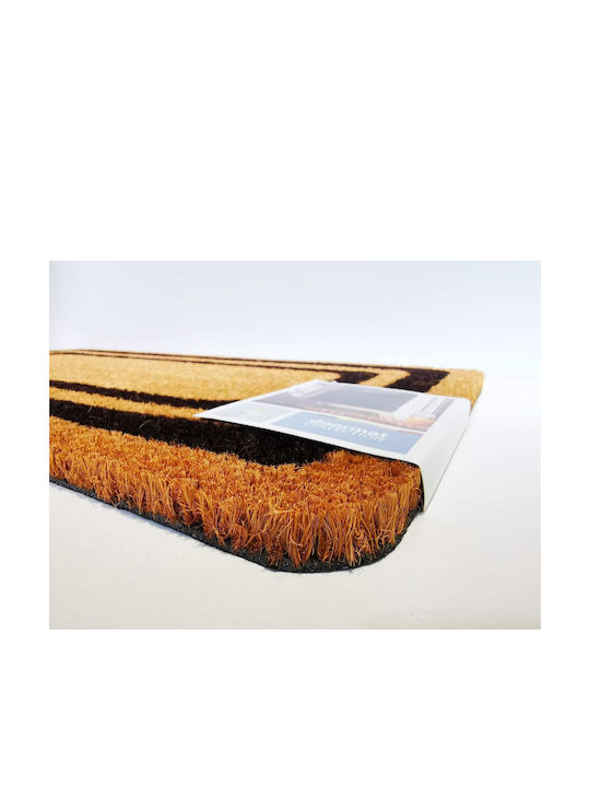 Entrance Mat made of Coir Brown 60x33cm Thickness 15mm