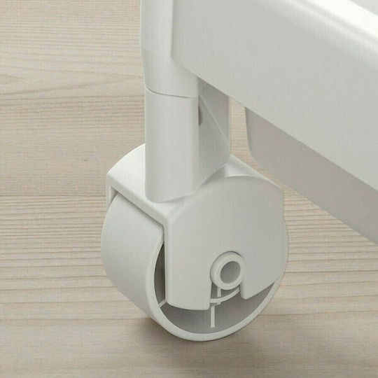 Viosarp VC153 Rafturi de baie Raft Baie Plastic cu 3 Rafturi 54x18x71cm Albă
