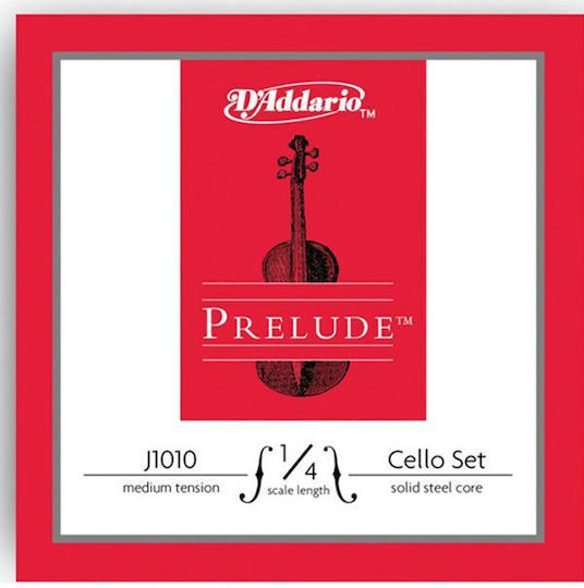 Daddario Prelude Cello 1/4 Medium Μονή Χορδή Steel Τσέλου