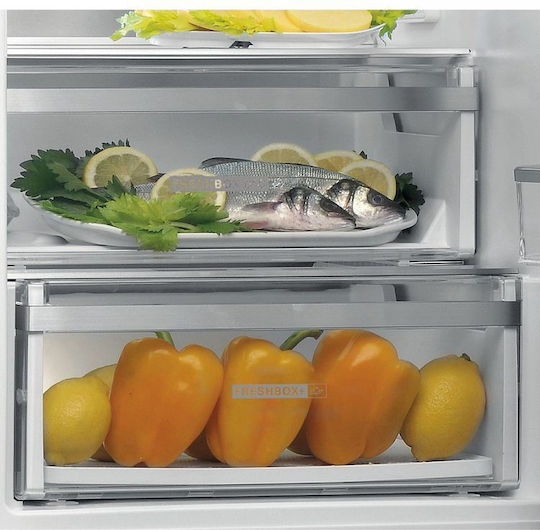 Whirlpool Combină frigorifică 355lt NoFrost Î201.3xL59.5xA65.5cm. Inox W9 941A IX H