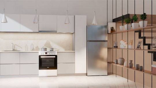 Hyundai Kühlschrank mit Doppeltür 403Es Total NoFrost H173xB70xT72cm. Inox HRD23-4633XWD/NF