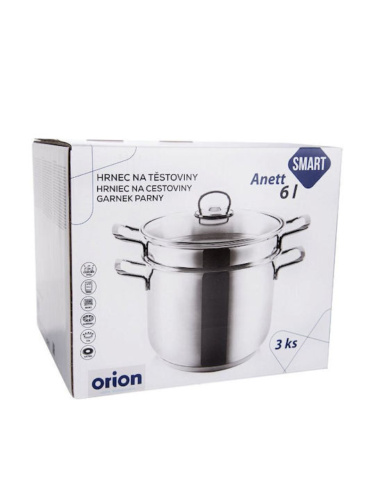 Orion Anett Tiefrostfreier Edelstahl Kochtopf Dampfgaren 6lt / 22cm