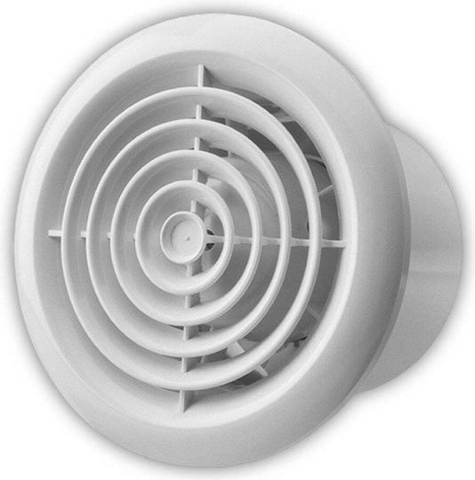 Vents 100 PF Εξαεριστήρας Μπάνιου 100mm Λευκός