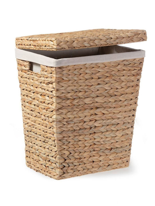 Nef-Nef Homeware Romano Wäschekorb Korbweide mit Deckel 40x30x50cm Braune