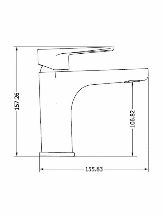Viospiral Optima Mixing Inox Sink Faucet Silver