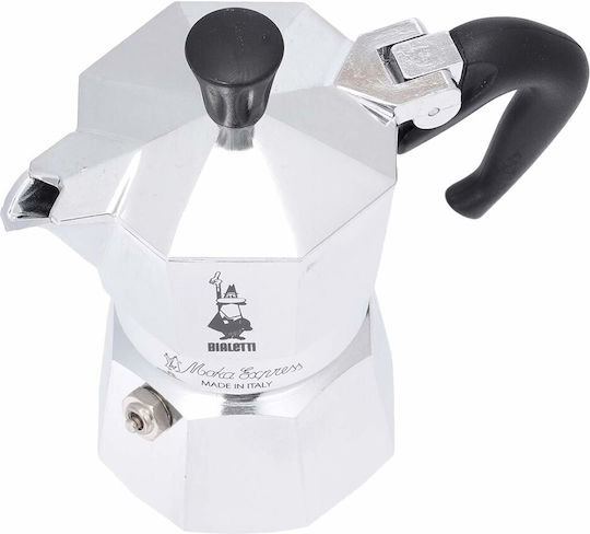 Bialetti Moka Express Stovetop Espresso Pot 2 Cups Silver