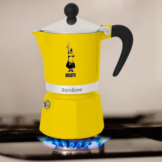 Bialetti Stovetop Espresso Pot 6 Cups Brown