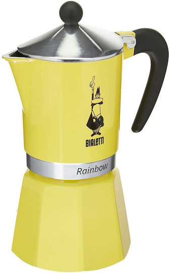 Bialetti Stovetop Espresso Pot 6 Cups Brown