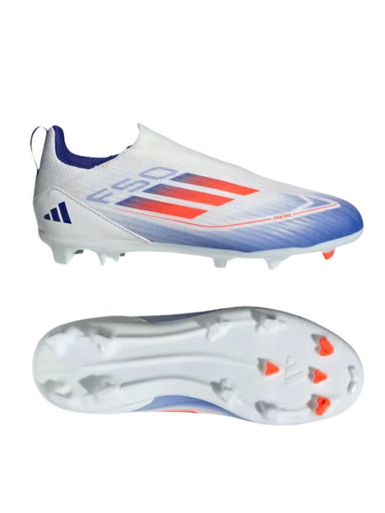 F50 League FG/MG Детски Футболни Обувки с Бутони Бели