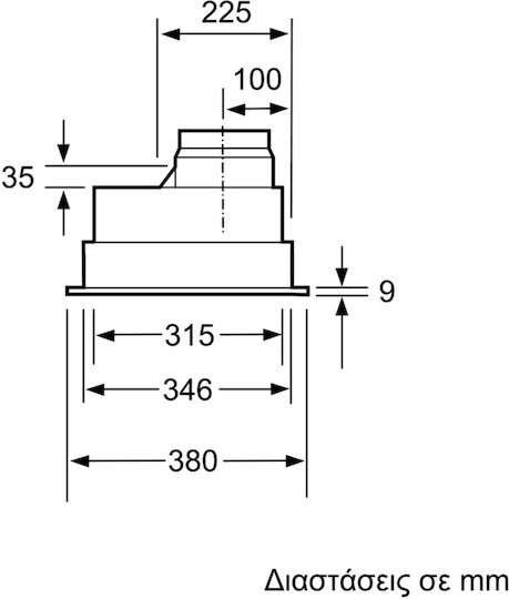 Bosch Absaugmechanismus 75cm Inox