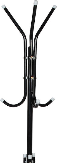 Keskor Metallic Coat Rack Black 164cm