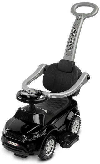 Caretero Riding Sport Car Αυτοκινητάκι Ride On με Χειρολαβή με Ήχους Μαύρο