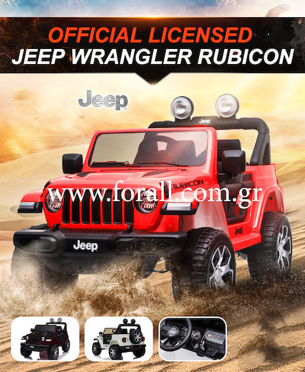 Wrangler Rubicon Două Locuri Cu Telecomandă Licențiat 12 Volți Roșu