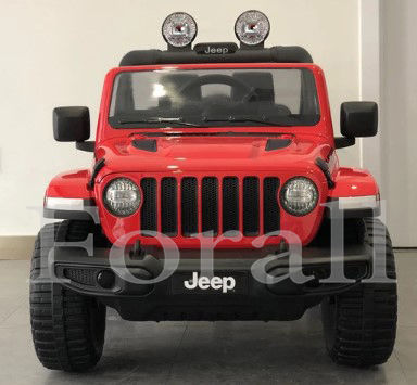 Wrangler Rubicon Două Locuri Cu Telecomandă Licențiat 12 Volți Roșu